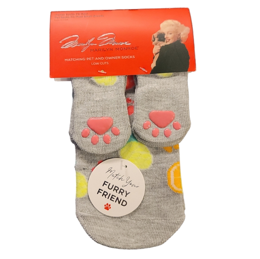 NWT! Marilyn Monroe Matching Pet & Owner Low Cut Socks For Small Dogs